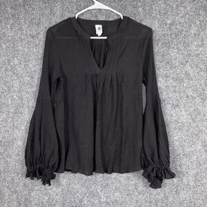 Flawless Shirt Womens Size S Black Whimsigoth Boho Hippie